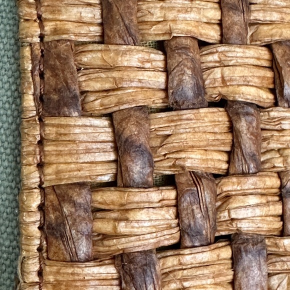 Fossil Tropic Canvas Leather Basketweave Purse - Picture 4 of 8